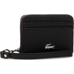 Mały Portfel Damski LACOSTE - Xs Wristlet Zip Wallet NF2778DC Black 000. Czarne portfele damskie Lacoste, bez wzorów, ze skóry ekologicznej. Za 319,00 zł.