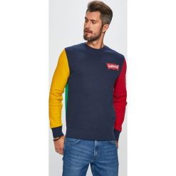 Levi's - Bluza. Niebieskie bluzy męskie Levi's®, s, bez wzorów, z bawełny, z okrągłym kołnierzem, bez rękawów, bez kaptura. Za 259,90 zł.