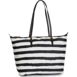 Torebka LAUREN RALPH LAUREN - Keaton 31 431752974006 B/W Stripe. Czarne torebki klasyczne damskie Lauren Ralph Lauren, bez wzorów, z materiału, klasyczne, na ramię, bez dodatków. Za 599,00 zł.
