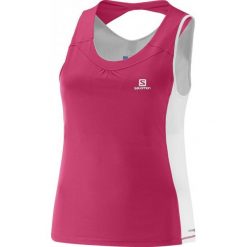 Salomon Koszulka Do Biegania Agile Impact Tank W Hot Pink/White S. Różowe t-shirty damskie marki Salomon, s, z materiału. Za 225,00 zł.