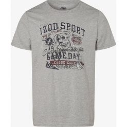 IZOD - T-shirt męski, szary. Szare t-shirty męskie IZOD, xl, z nadrukiem, bez kołnierzyka. Za 69,95 zł.