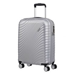 American Tourister Walizka podróżna Jet Glam 55 cm srebrna. Szare walizki American Tourister, bez wzorów, z materiału, sportowe. W wyprzedaży za 439,00 zł.