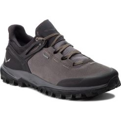 Trekkingi SALEWA - Wander Hiker Gtx GORE-TEX 63460-0942 Black/Walnut. Szare trapery męskie Salewa, ze skóry, bez zapięcia, trekkingowe, gore-tex. W wyprzedaży za 489,00 zł.