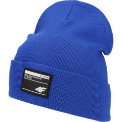 Czapka męska CAM201 - kobalt. Niebieskie czapki męskie marki 4f. W wyprzedaży za 19,99 zł.