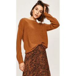Answear - Sweter. Białe swetry damskie ANSWEAR, s, bez wzorów, z dzianiny, bez rękawów, bez kaptura. W wyprzedaży za 49,90 zł.