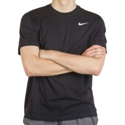 NIKE DRI-FIT > AR6029-010. Koszulki męskie Nike, xl, z aplikacjami, z bawełny, klasyczne, z okrągłym kołnierzem, z krótkim rękawem, krótkie. Za 99,99 zł.
