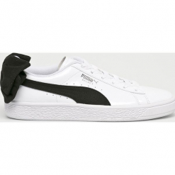 Puma - Buty Basket Bow SB. Białe buty sportowe damskie Puma, bez wzorów, ze skóry, sportowe. W wyprzedaży za 159,90 zł.