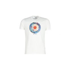 T-shirty z krótkim rękawem Ben Sherman TROPICAL TARGET TEE. Białe t-shirty męskie Ben Sherman, s, bez wzorów, bez kołnierzyka, krótkie. Za 149,00 zł.