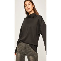Answear - Bluza. Czarne bluzy damskie ANSWEAR, s, bez wzorów, z poliesteru, bez rękawów, bez kaptura. W wyprzedaży za 79,90 zł.