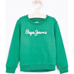 Pepe Jeans - Bluza dziecięca Winter Ronit 92-180 cm. Zielone bluzy chłopięce Pepe Jeans, z nadrukiem, z bawełny, bez rękawów, bez kaptura. W wyprzedaży za 119,90 zł.