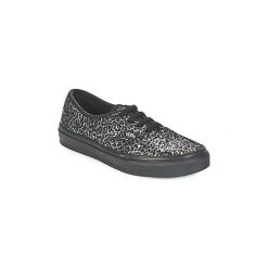 Buty Dziecko Vans AUTHENTIC. Czarne trampki dziewczęce marki Vans, bez wzorów, bez zapięcia. Za 191,20 zł.