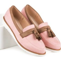 Mokasyny damskie: Różowe mokasyny boho vices Vices różowe