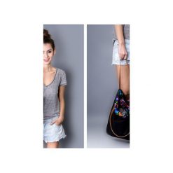 Torba black folk. Czarne torebki klasyczne damskie drops, z bawełny, klasyczne, małe. Za 125,00 zł.