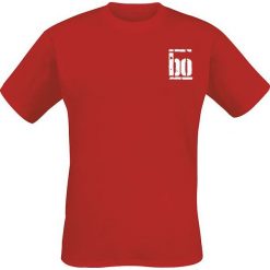 Böhse Onkelz Rocker T-Shirt czerwony. Czerwone t-shirty męskie z nadrukiem Böhse Onkelz, xl, z okrągłym kołnierzem. Za 94,90 zł.