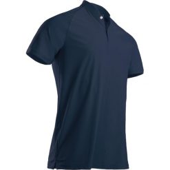 Koszulka polo do golfa męska. Niebieskie koszulki męskie INESIS, xl, bez wzorów, z elastanu, z golfem, bez rękawów. Za 99,99 zł.