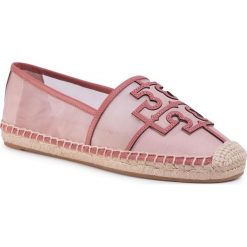 Espadryle TORY BURCH - Ines Espadrille Mesh 63592 Sea Shell Pink/Tramonto/Sea Shellpink 952. Różowe espadryle damskie Tory Burch, bez wzorów, ze skóry, bez obcasa, na płaskiej podeszwie, bez zapięcia. W wyprzedaży za 879,00 zł.