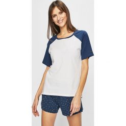 Tommy Hilfiger - Piżama. Niebieskie piżamy damskie TOMMY HILFIGER, s, bez wzorów, z elastanu, bez rękawów. W wyprzedaży za 199,90 zł.