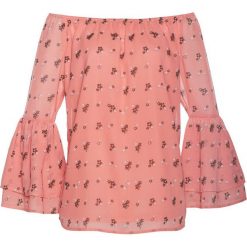 Tunika z nadrukiem bonprix koralowy z nadrukiem. Pomarańczowe tuniki damskie z nadrukiem bonprix. Za 59,99 zł.