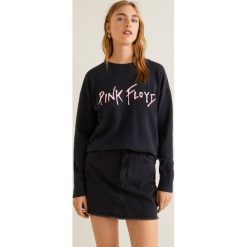 Mango - Bluza Floyd. Szare bluzy damskie z nadrukiem marki Mango, s, z elastanu, bez kaptura. Za 139,90 zł.