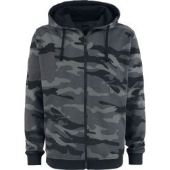 Bluzy męskie: Black Premium by EMP How Soon Is Now Bluza z kapturem rozpinana czarny/kamuflaż