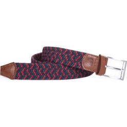 Pasek PAW0099653. Czerwone paski męskie Giacomo Conti, w paski, z materiału. Za 139,00 zł.