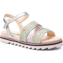 Sandały PEPE JEANS - Zoe Vinilo PGS90125 Silver 934. Szare sandały dziewczęce z jeansu. W wyprzedaży za 119,00 zł.