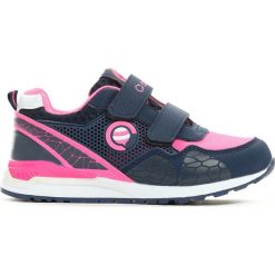 Buty sportowe dziewczęce: Granatowo-Różowe Buty Sportowe Plumy