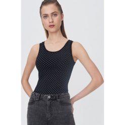 Wzorzysty top - Czarny. Czarne topy damskie Sinsay, s, bez wzorów, bez kołnierzyka. Za 14,99 zł.