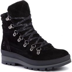 Trapery TAMARIS - 1-25804-33 Black 001. Czarne trapery damskie Tamaris, ze skóry, bez obcasa, bez zapięcia. Za 399,00 zł.