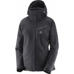 Salomon Fantasy Jkt W Black Heather S. Brązowe kamizelki damskie Salomon, na zimę, s, bez wzorów, bez kaptura, narciarskie. W wyprzedaży za 825,00 zł.