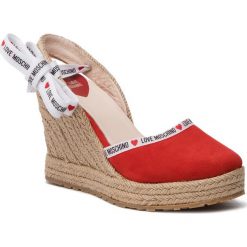 Espadryle LOVE MOSCHINO - JA1027AI07JF0500 Rosso. Espadryle damskie Love Moschino. W wyprzedaży za 699,00 zł.