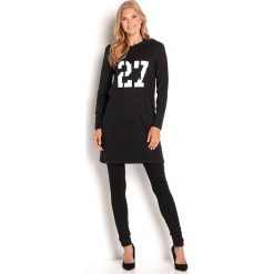 Happy Holly Bluza Camila czarny female czarny 32/34. Czarne topy damskie Happy Holly, bez wzorów, z dżerseju, z długim rękawem, długie, z kapturem. Za 159,00 zł.