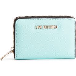 Duży Portfel Damski LOVE MOSCHINO - JC5558PP06LQ0700 Azurro. Niebieskie portfele damskie Love Moschino, bez wzorów, ze skóry ekologicznej. Za 329,00 zł.