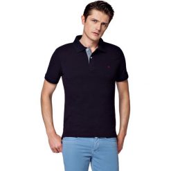 Koszulka Granatowa Polo Jack. Czerwone koszulki męskie LANCERTO, xl, bez wzorów, z bawełny, klasyczne, polo, z krótkim rękawem, krótkie. W wyprzedaży za 69,90 zł.