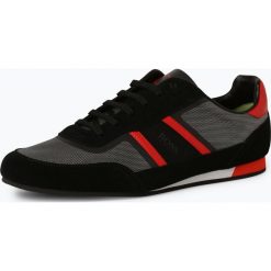 BOSS Athleisure - Tenisówki męskie z dodatkiem skóry – Lighter-Lowp_flash2, szary. Szare trampki męskie BOSS Athleisure, bez wzorów, ze skóry, bez zapięcia. Za 649,95 zł.