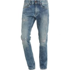 Jeansy męskie: Denham RAZOR Jeansy Slim Fit destroyed denim