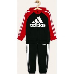 Adidas Performance - Dres dziecięcy 92-140 cm. Czarne spodnie chłopięce adidas Performance, z nadrukiem, z bawełny. Za 229,90 zł.