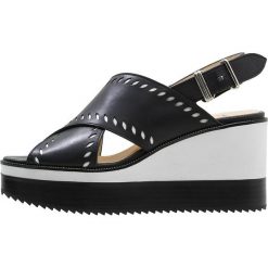 Sandały damskie: Jil Sander Navy Sandały na obcasie white/blue