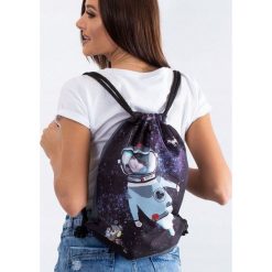 PLECAK WOREK MIEJSKI TOREBKA TORBA GRUBE SZNURKI. Torebki worki damskie LORENTI, z aplikacjami, z tkaniny, eleganckie, małe. Za 79,90 zł.