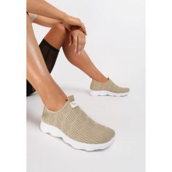 Beżowe Buty Sportowe Thessatune. Brązowe buty sportowe damskie Renee, bez wzorów, sportowe. W wyprzedaży za 19,99 zł.
