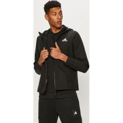 Adidas Performance - Kurtka. Czarne płaszcze męskie adidas Performance, s, bez wzorów, z poliesteru, krótkie, z kapturem. Za 399,90 zł.