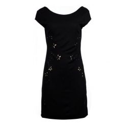 Desigual Sukienka Damska Xs Czarny. Czarne sukienki hiszpanki Desigual, xs. W wyprzedaży za 259,00 zł.