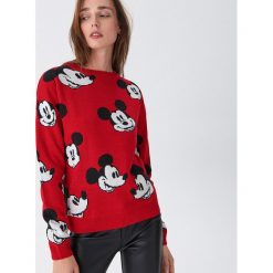 Sweter Mickey Mouse - Wielobarwny. Swetry damskie House, s, z motywem z bajki, bez rękawów, bez kaptura. Za 99,99 zł.