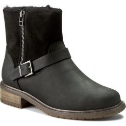Botki EMU AUSTRALIA - Roadside W11296 Black. Czarne buty zimowe damskie EMU Australia, ze skóry, eleganckie, na obcasie, z paskami. Za 859,00 zł.