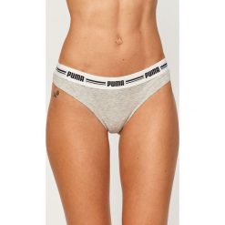 Puma - Stringi (2-pack). Białe majtki damskie Puma, s, z nadrukiem, z elastanu. Za 79,90 zł.