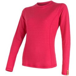 Sensor koszulka damska Merino Df z długim rękawem magenta L. Różowe koszulki damskie termoaktywne Sensor, l, bez wzorów, z poliesteru, bez kołnierzyka, z długim rękawem, długie, bez kaptura, outdoorowe. Za 249,00 zł.