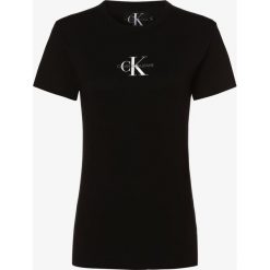 Calvin Klein Jeans - T-shirt damski, czarny. Czarne t-shirty damskie Calvin Klein Jeans, s, z nadrukiem, z jeansu, bez kołnierzyka. Za 139,95 zł.