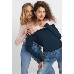 Koszulka basic. Niebieskie bluzki damskie marki Orsay, xs, z elastanu, z długim rękawem. Za 39,99 zł.