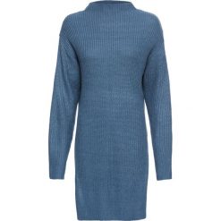 Sweter bonprix niebieski dżins. Niebieskie swetry klasyczne damskie marki bonprix. Za 59,99 zł.