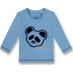 Koszulka w kolorze błękitnym. Niebieskie t-shirty chłopięce z długim rękawem marki Eat ants, z aplikacjami, z bawełny. W wyprzedaży za 62,95 zł.